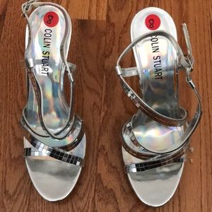 Colin Stuart silver heels